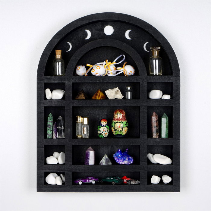 Wallity MEH140 Accesorio decorativo de pared de madera Negro